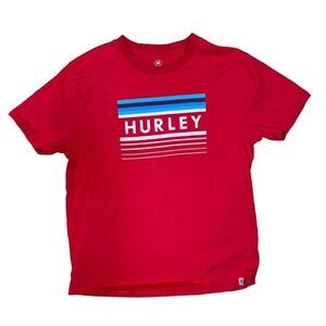 Hurley T-shirt Red Short Sleeve  Medium Mens
